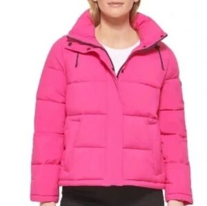 Calvin Klein Vibrant Pink Puffer Jacket